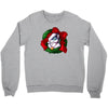 christmas wreath bluebie bust by bluekazenate Crewneck Sweatshirt