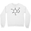 Caffeine Molecule Crewneck Sweatshirt