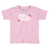 blessed aunitie with flower white color Toddler T-shirt