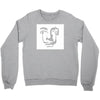 salvador dali face surrealist artist Crewneck Sweatshirt