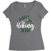Daddy's Hiking Buddy Women's Triblend Scoop T-shirt