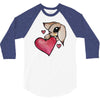bunny rabbit love 3/4 Sleeve Shirt