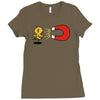 khaki chick magnet Ladies Fitted T-Shirt