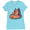 Let's Go Camping Ladies Fitted T-Shirt