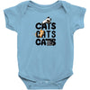 cats cats cats Baby Bodysuit