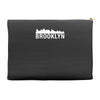 brooklyn city skyline silhouette Accessory Pouches