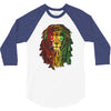 rasta lion 3/4 Sleeve Shirt