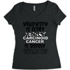 halloween is scary but carcinoid cancer is deadly spread the word help Women's Triblend Scoop T-shirt