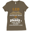 leo hated by many wanted by plenty disliked by some confronted by none Ladies Fitted T-Shirt