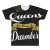 queens are born in december All Over Men's T-shirt