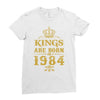 kings are born in 1984 Ladies Fitted T-Shirt