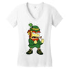 happy saint patrick day simpson 2 Women's V-Neck T-Shirt