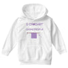 i crochet so i don't choke people save a life, send yarn Youth Hoodie