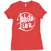 white lion Ladies Fitted T-Shirt
