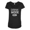 drink mode on Maternity Scoop Neck T-shirt