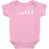 icke evolution t shirt   funny Baby Bodysuit