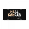 Heal Cancer License Plate