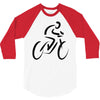 bike rider biker cyclist 3/4 Sleeve Shirt