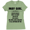 Super May Girl Ladies Fitted T-Shirt