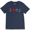 i love house music V-Neck Tee