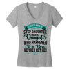 i don't have stepdaughter funny gift for stepdad Women's V-Neck T-Shirt