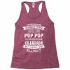 Super Cool Pop Pop Of A Freaking Awesome Grandson Racerback Tank