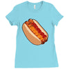hotdogs on a bun Ladies Fitted T-Shirt