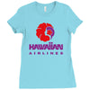 stylish retro hawaiian airlines Ladies Fitted T-Shirt