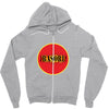 red fire Zipper Hoodie