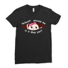 May Peeking Out Baby Girl Ladies Fitted T-Shirt