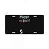 Muggle on Board Watercolor License Plate