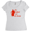 for england and st Women's Triblend Scoop T-shirt