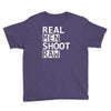 real men shoot raw funny photography Youth Tee