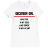 December Girl Ladies Fitted T-Shirt