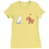 optimistic courtship Ladies Fitted T-Shirt