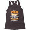 all men are created equal but only the best are born in october Racerback Tank