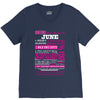 quens are born in june V-Neck Tee