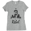 rebel   blackout Ladies Fitted T-Shirt