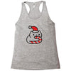candy cane cat Racerback Tank