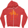 mega fire Zipper Hoodie