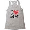 i love meat Racerback Tank