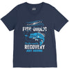 I'm A Fish-oholic On The Road To Recovery V-Neck Tee