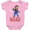 chucky funny quote ideal birthday present gift Baby Bodysuit