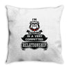 I Am Bulldog Actually In A Very Commited Relationship Throw Pillow