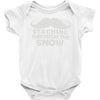 mustaching through snow Baby Onesie