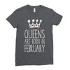 queens are born in february Ladies Fitted T-Shirt