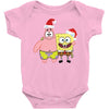 spongebob squarepants and patrick christmas Baby Bodysuit