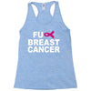 fuck breast cancer Racerback Tank
