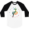 jake paul colorful 3/4 Sleeve Shirt