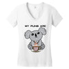my puns are Women's V-Neck T-Shirt